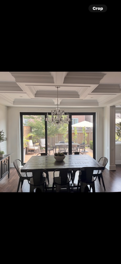 Patio door installation in Aurora, Ontario by Optima Windows and Doors, photo from Michael Colangelo's 5-star Google review