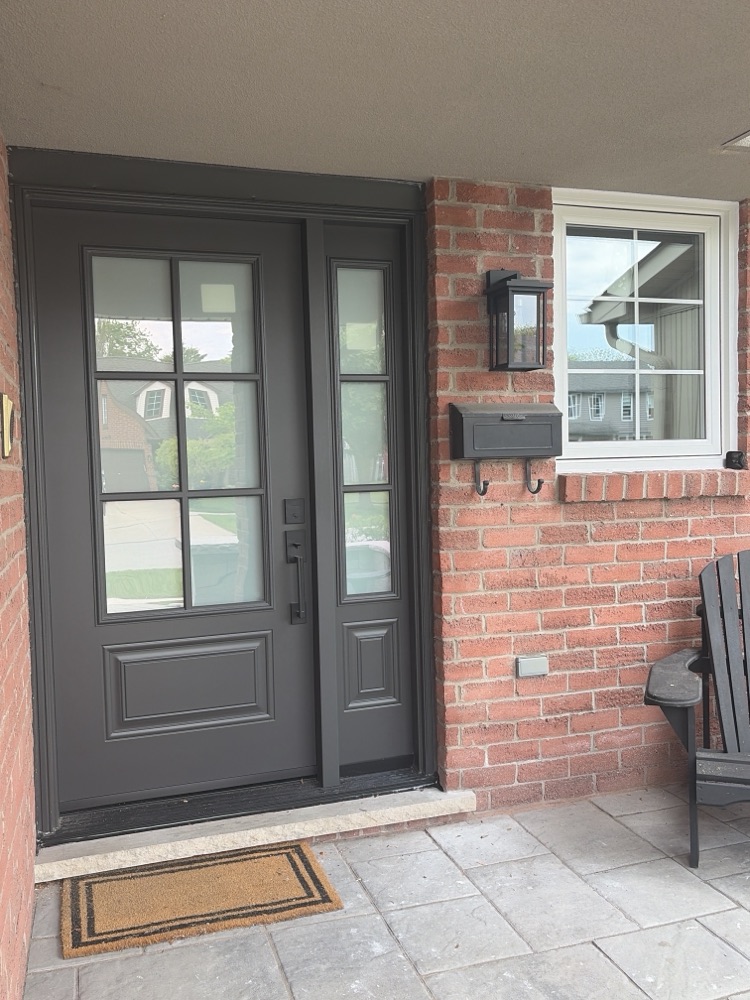 Optima door installation shared by a customer