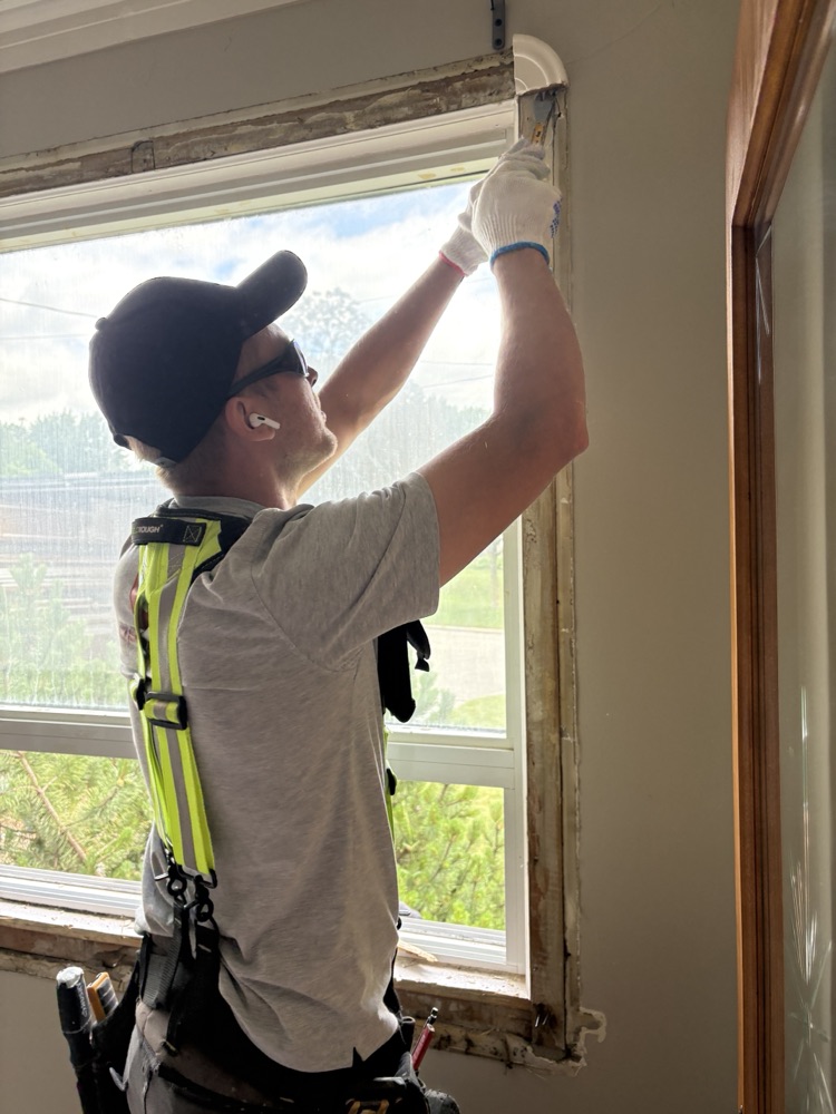 Optima window installation shared by a customer