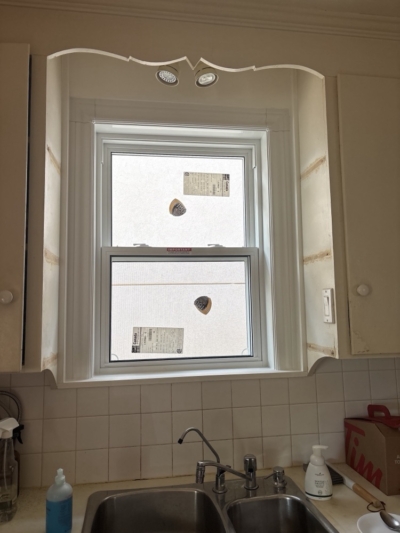 Brick to brick window replacement, white frames in Toronto, Ontario by Optima Windows and Doors (photo 2), photo from Salem Saikali's 5-star Google review